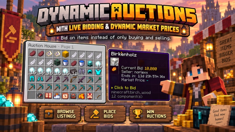 DynamicAuctions – Minecraft Auktionshaus Plugin